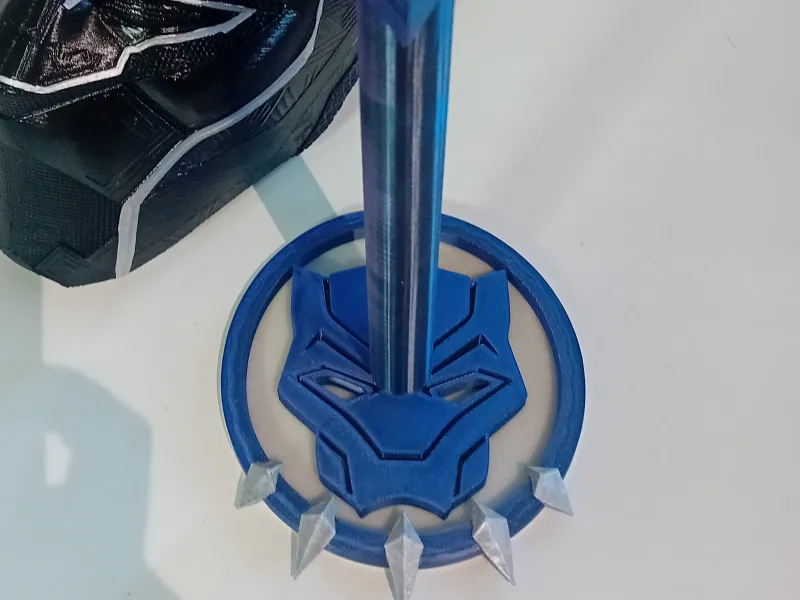 Support /Stand Mask Black Panther (Décoration/Cosplay)