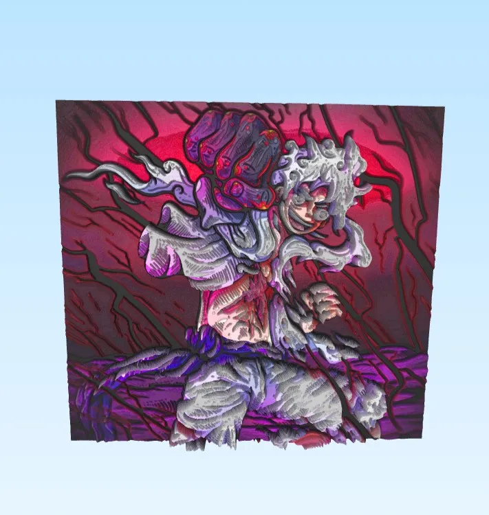 Monkey D. Luffy Art Psychédélique🏴‍☠️🔥-0