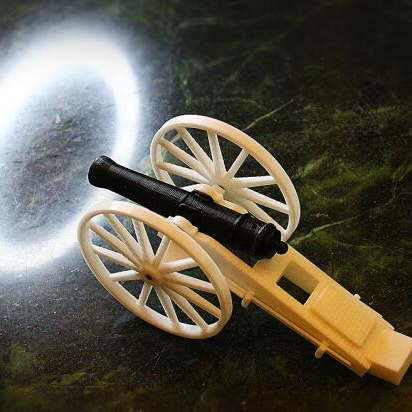 A mock-up of an ancient cannon