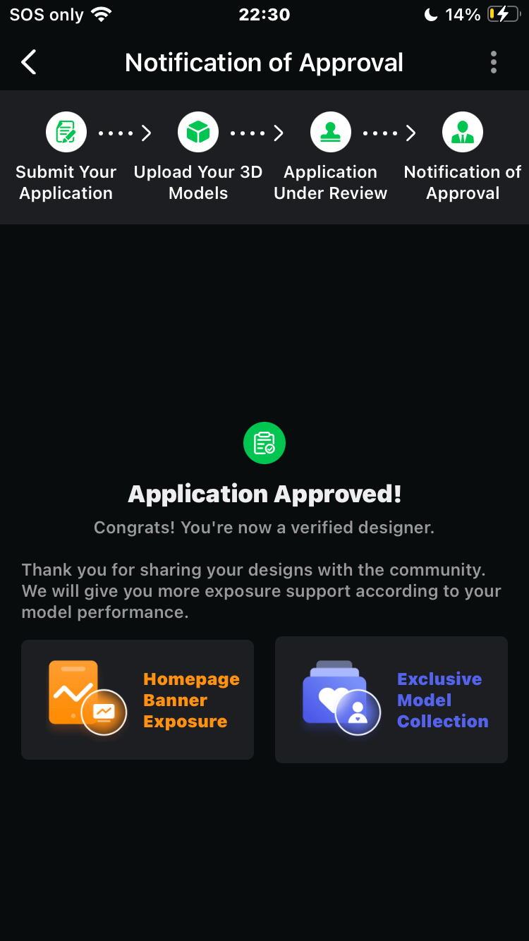 Guys… I am now officially a verified designer! I can’t believe it ...