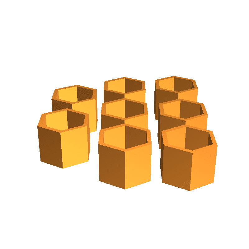 六角形盒子 hexagonal box