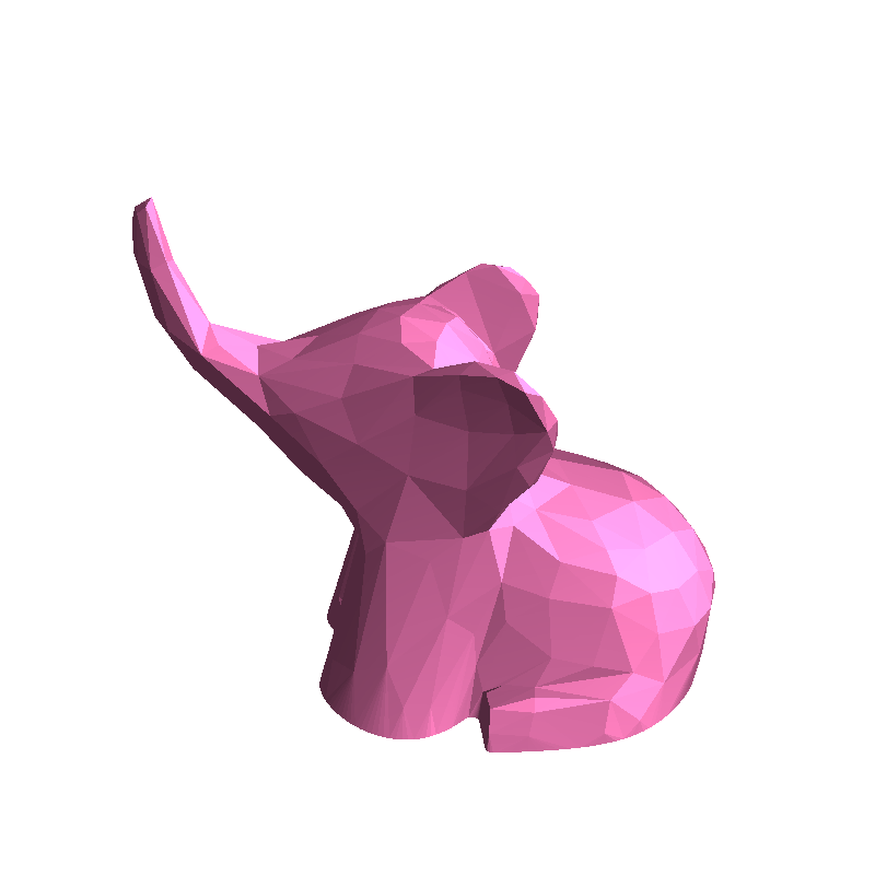Low-Poly 3D Model - Elephant