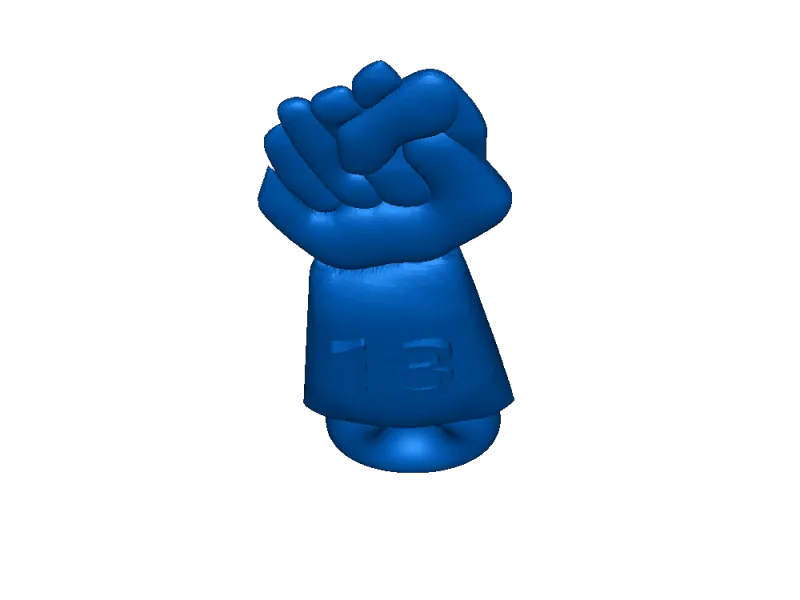 figa pingente 3d