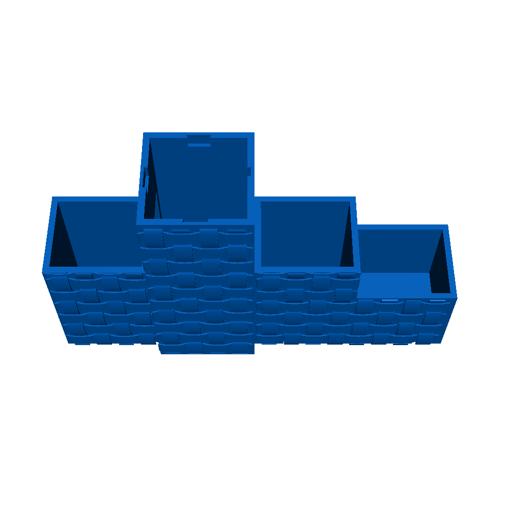 Small Weaved Medicine Cabinet Organizer