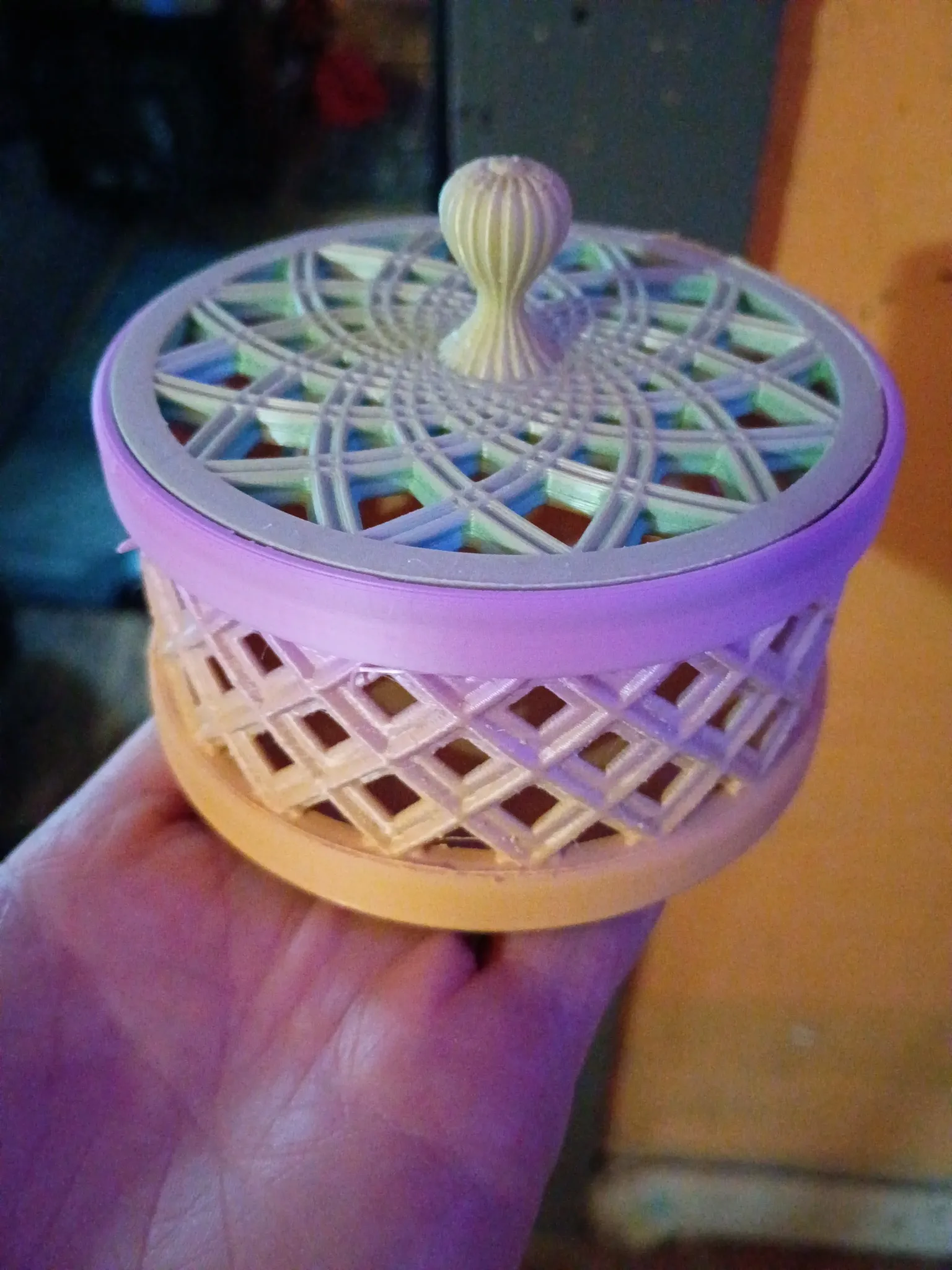 Lattice Design Jewelry Box-0
