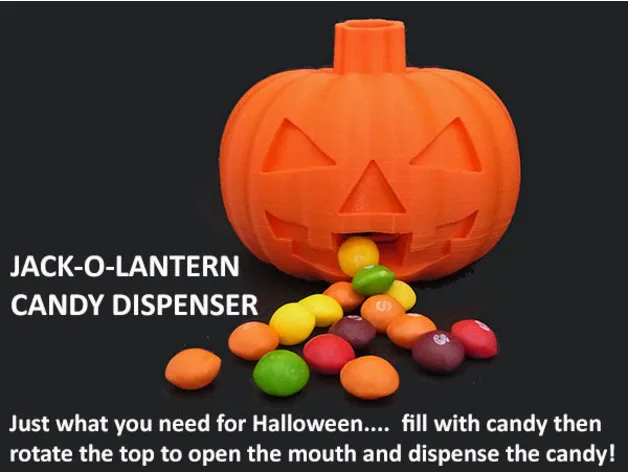 #HALLOWEEN2021 Jack-O-Lantern Candy Dispenser