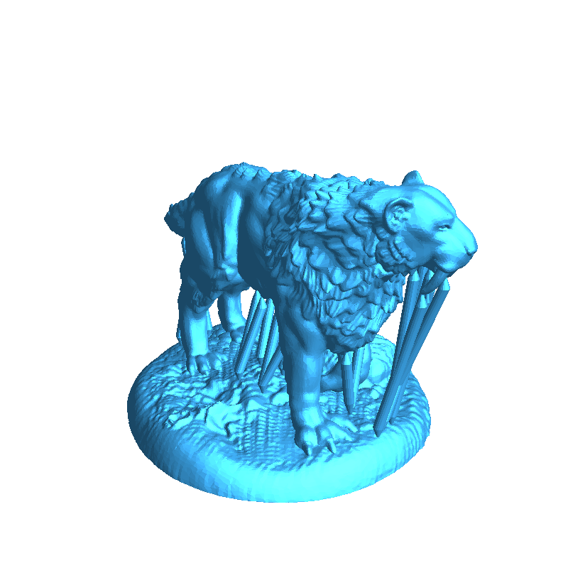 Saber Tooth Tiger Casual | 3D models download | Creality Cloud