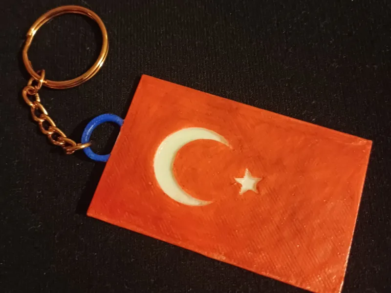Flag Keychain Türk Bayraklı Anahtarlık