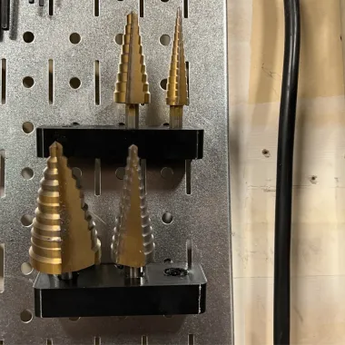 Stepper Drillbit Pegboard Holder-0