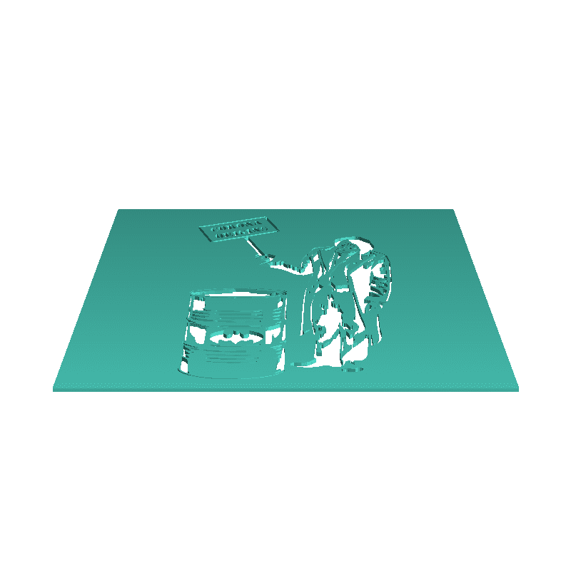 Joker 3 layered stencil
