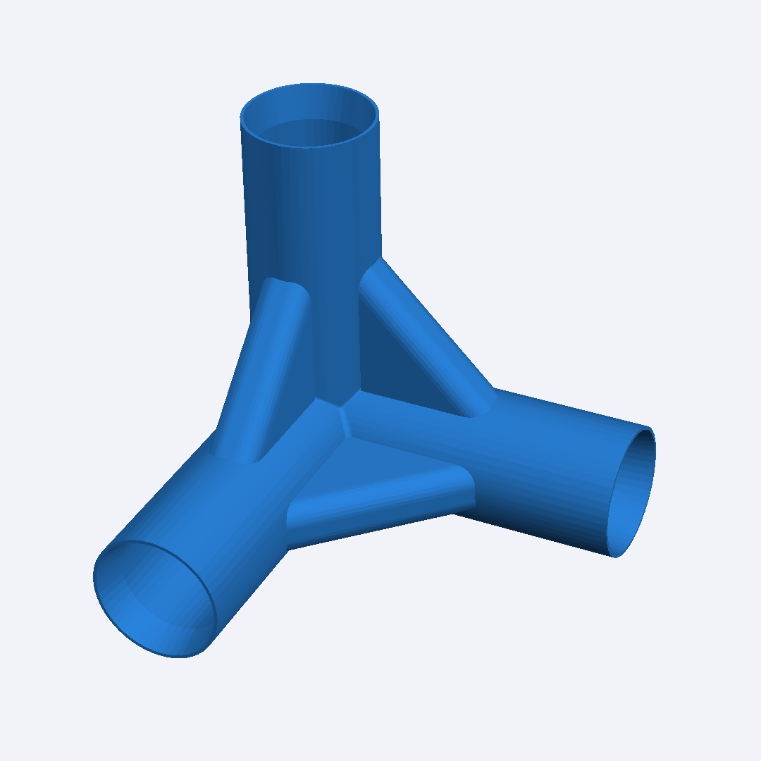 Garden pole corner joint 