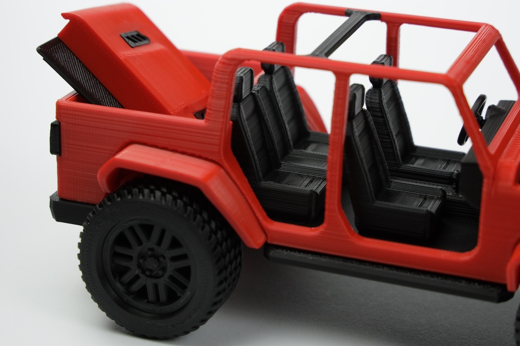 Open JEEP Gladiator style - fully printable | 3D models download ...
