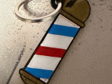 BARBER SHOP KEYCHAIN-0