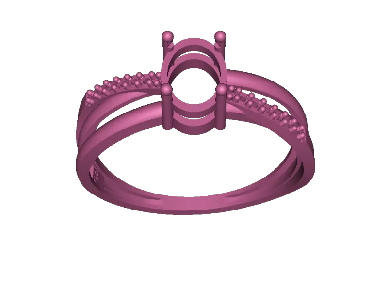 Anel Pedra.oval com zircônia ring