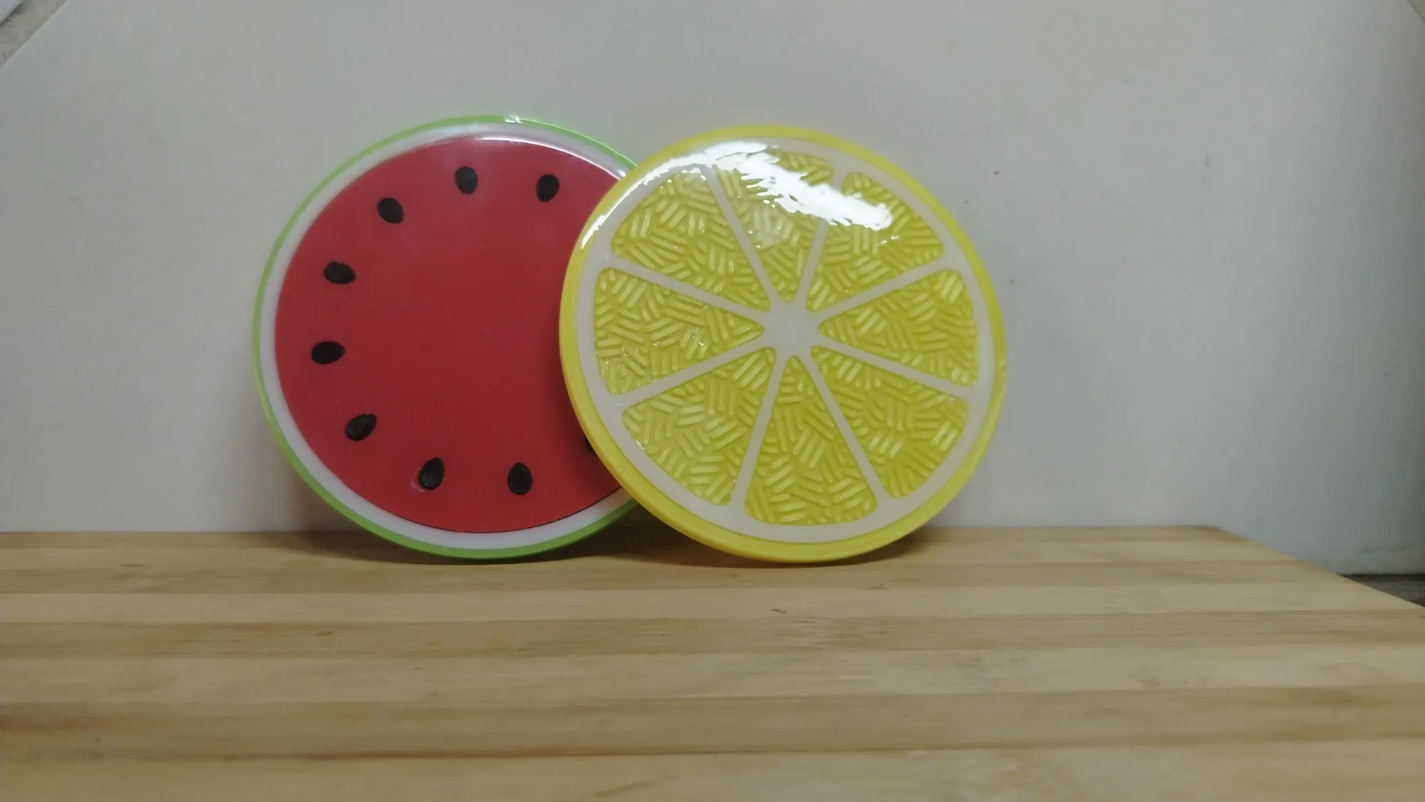 🍉 Fruit Fiesta Stack – 4 Slice Coaster Set 🍍-1