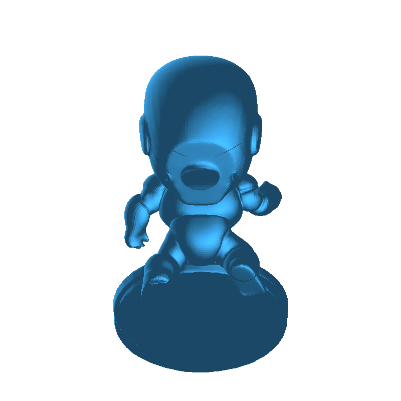 Chibi Iron Man 3D Printer Model - STL File - Cute Marvel