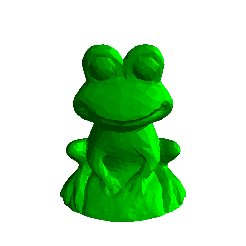Low-Poly 3D Model - Frog 低面數- 青蛙
