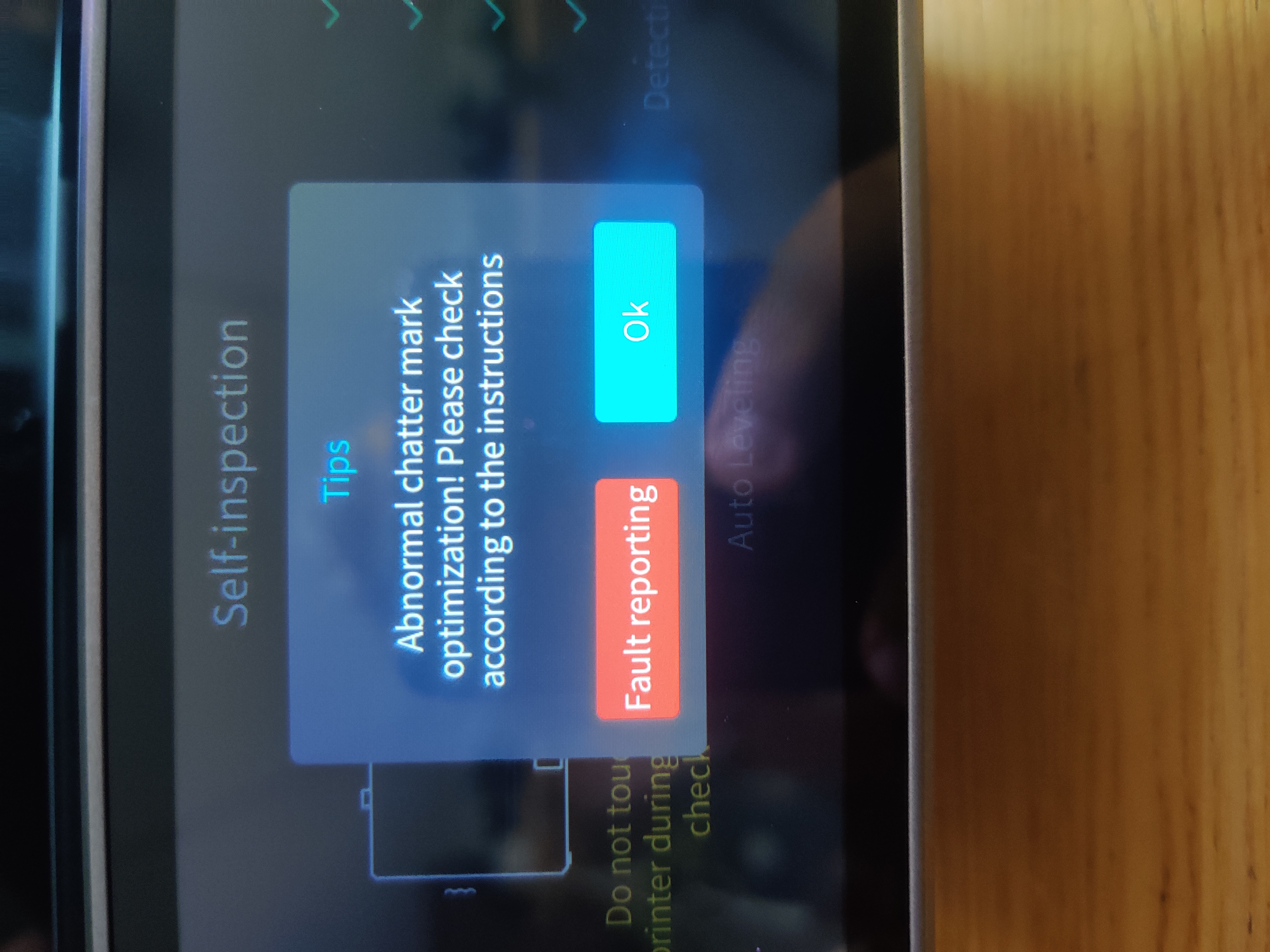 My K1 Max won't get past the initial start up. It starts up
