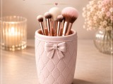 Makeup Brush Holder STL File, Scalable Makeup Organizer,-0