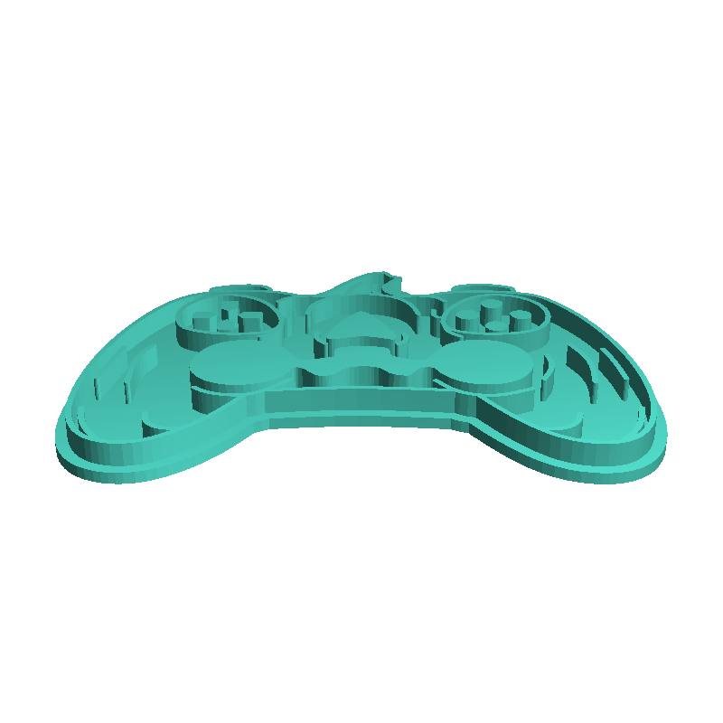 Halloween gamepads joysticks gamers cookie cutter set of 6 3D models