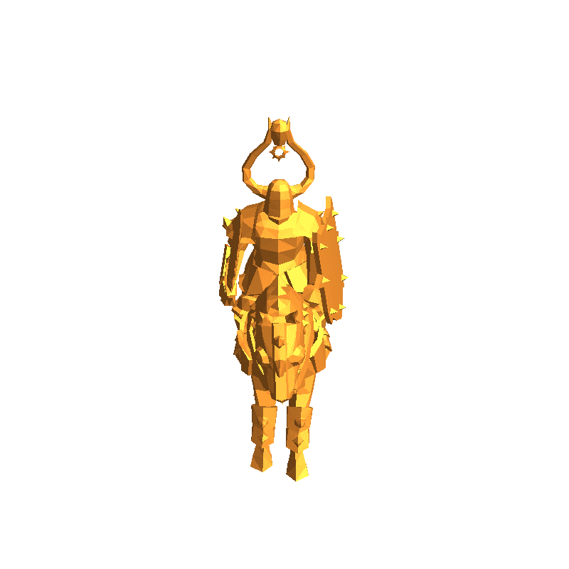 Doom Knight - chaos - tm - low poly | 3D models download | Creality Cloud