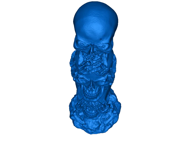 Three wise skulls