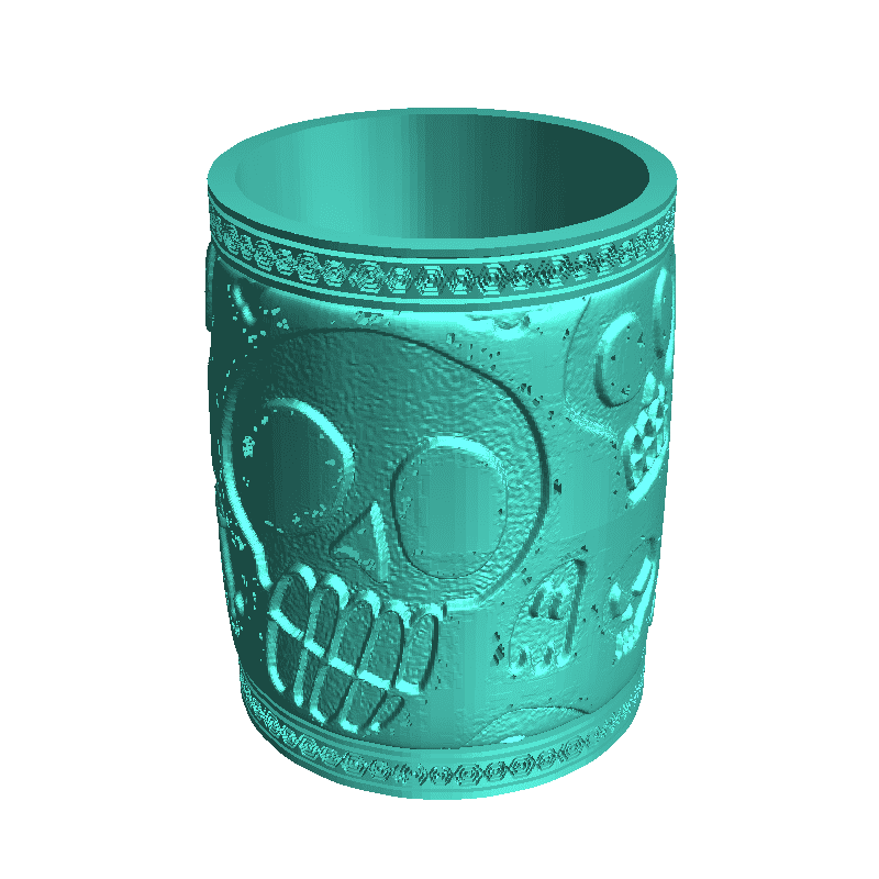 New pen stand doodle skull design 😁