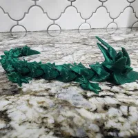 'HORNY DRAGON' - PRINT-IN-PLACE, ARTICULATED DRAGON-0
