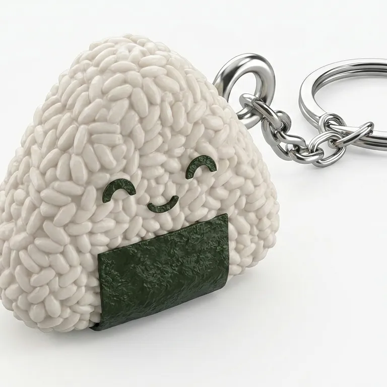 Cute Kawaii Onigiri Rice Ball Keychain