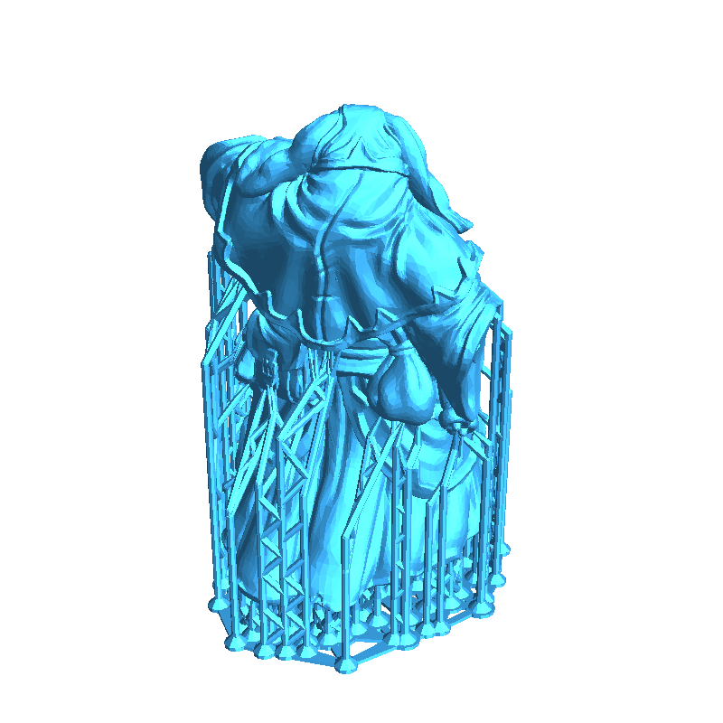 Loxodon Cleric- Lady of Pox-Presupported - 32mm scale