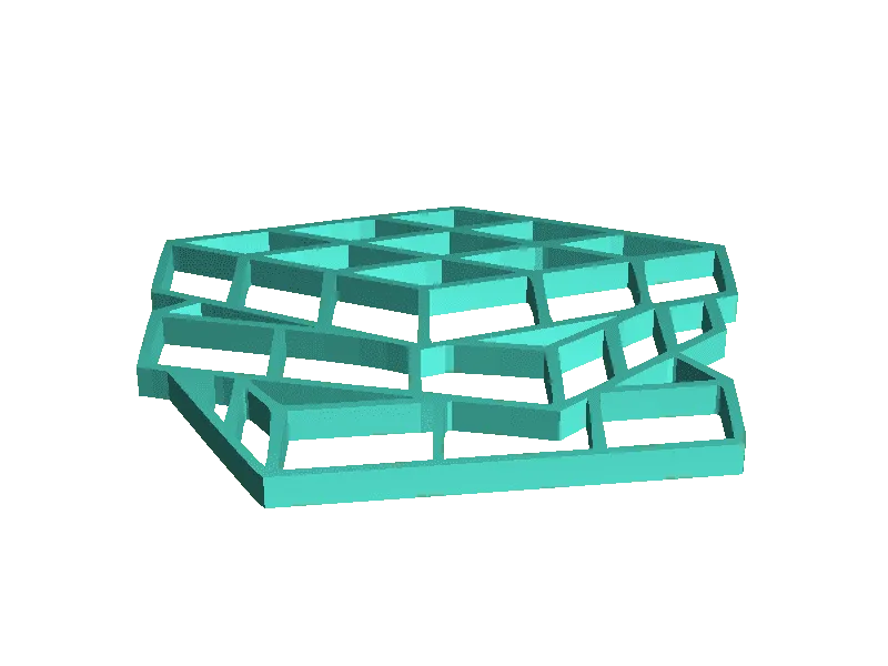 Wand Dekoration Rubix Cube