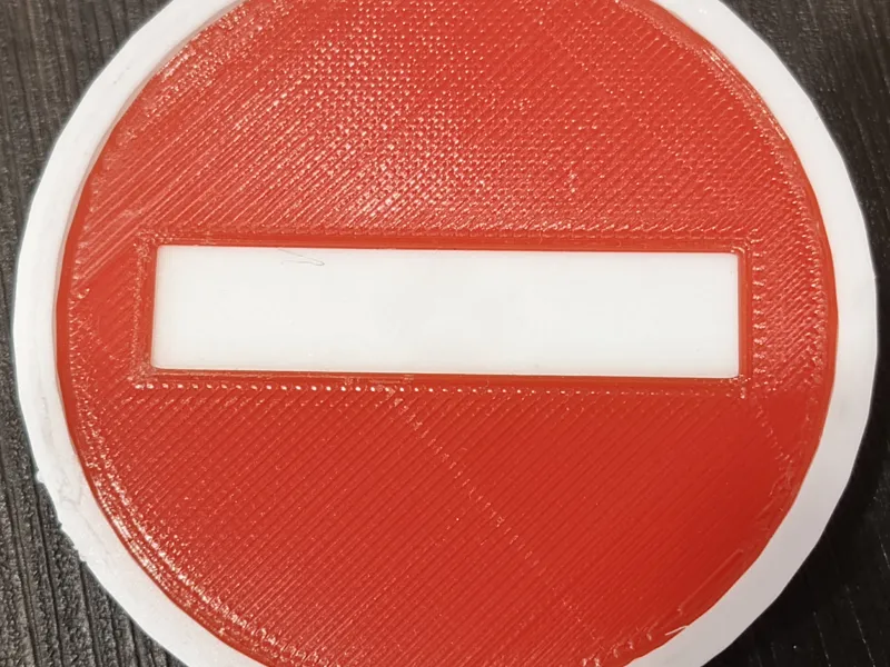 The road sign, STOP. 