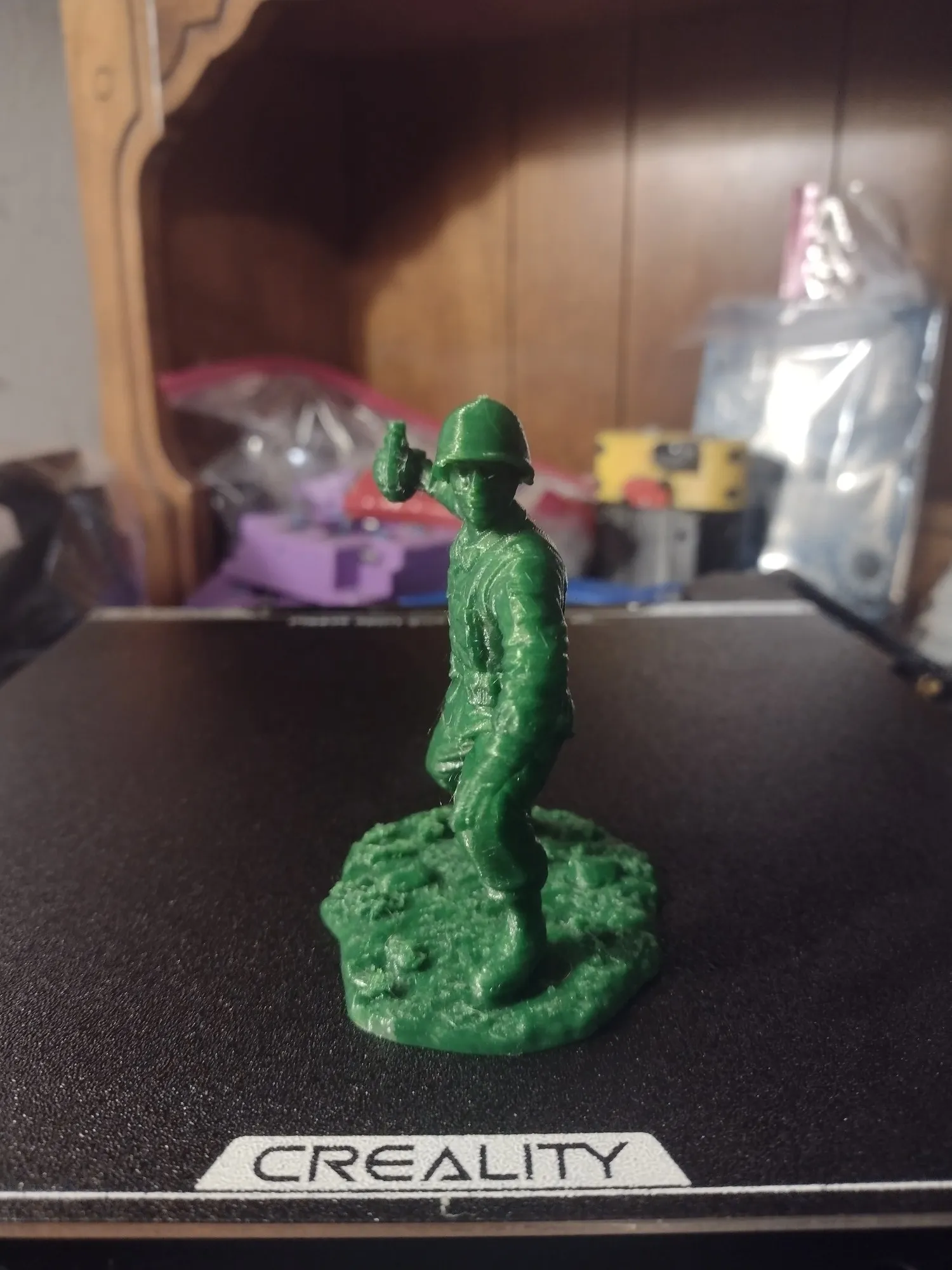Green Plastic Army Man 2-0