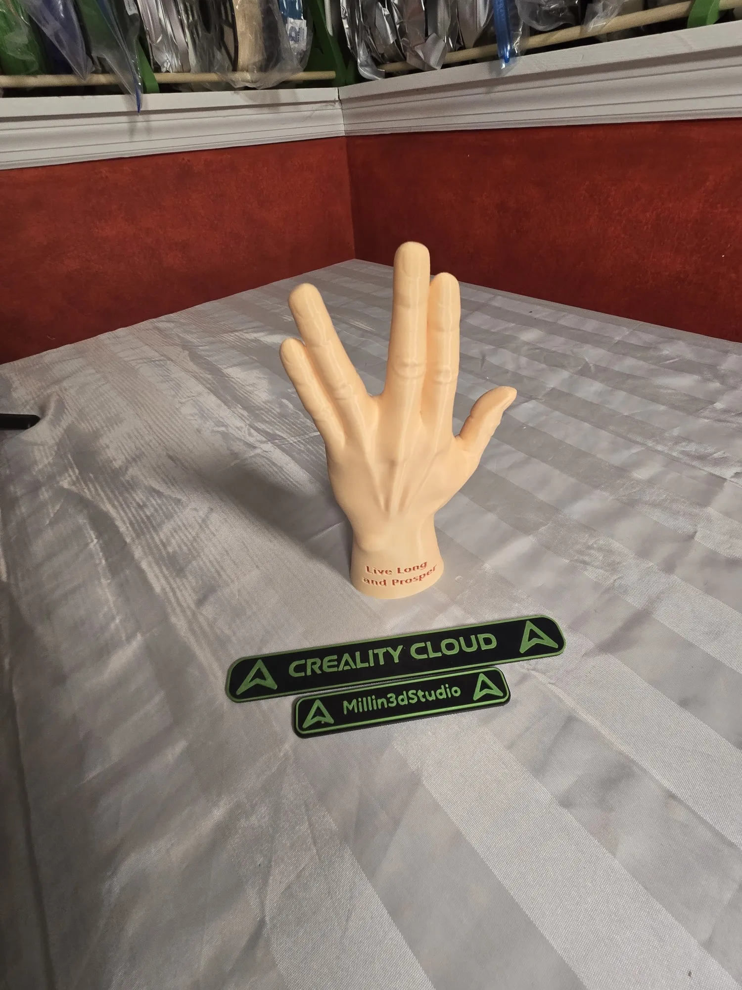 Star Trek Spock Live Long and Prosper hand sculpture-1