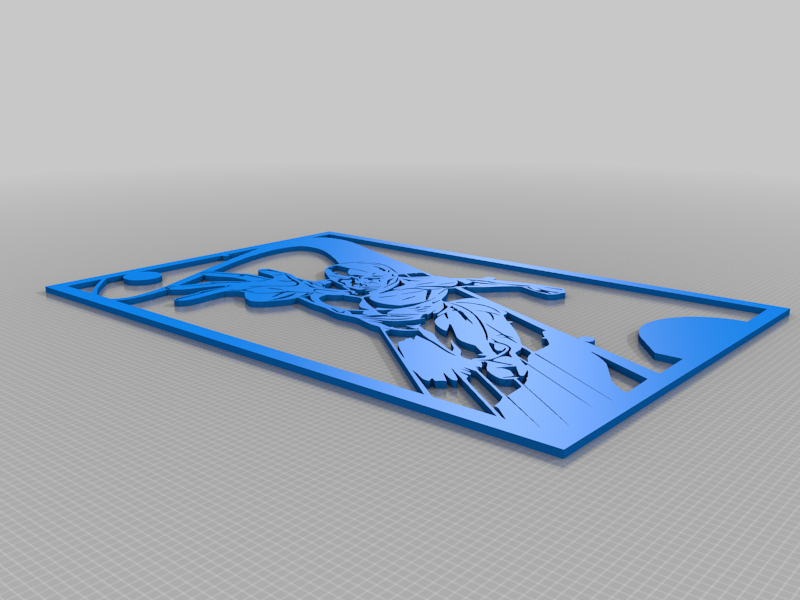 Free Digital Art STL Download - Silver Surfer stencil 4by SMT_M 🦊