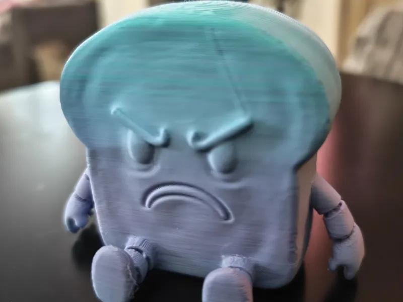 Grumpy Toast character