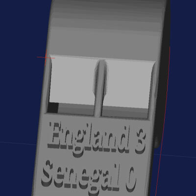 England 3 Senegal 0 3d model