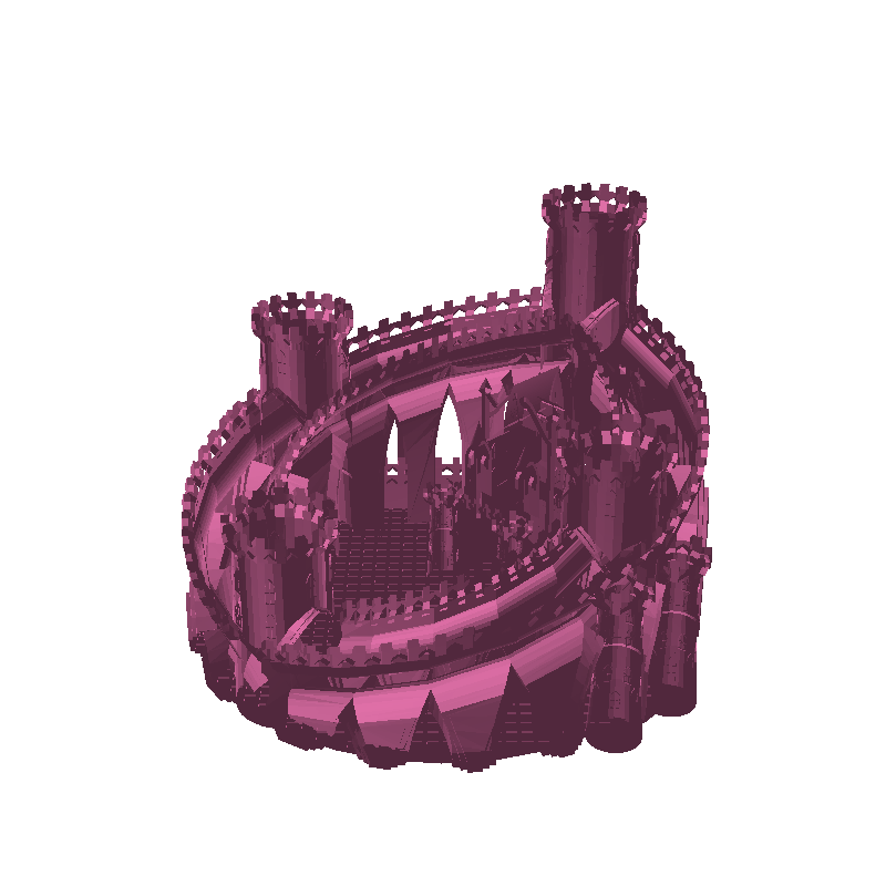 Dice castle quadro