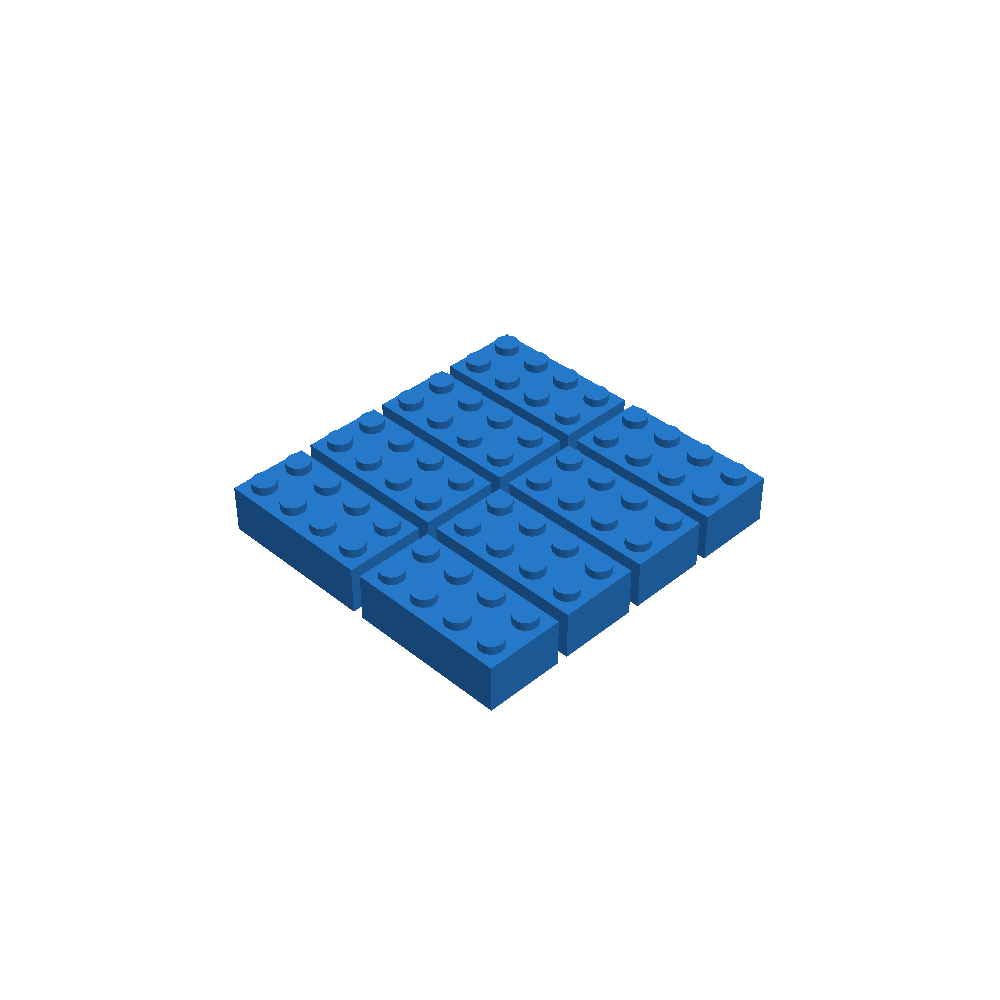 gratuita Construction Toys STL Descarga - Real size Lego 2x4 brick ...