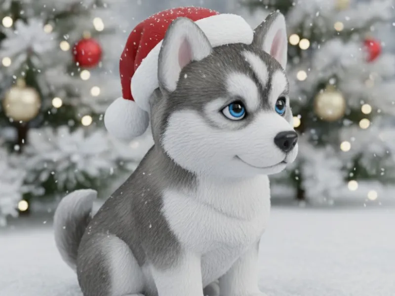HUSKY - DOGGY CHRISTMAS