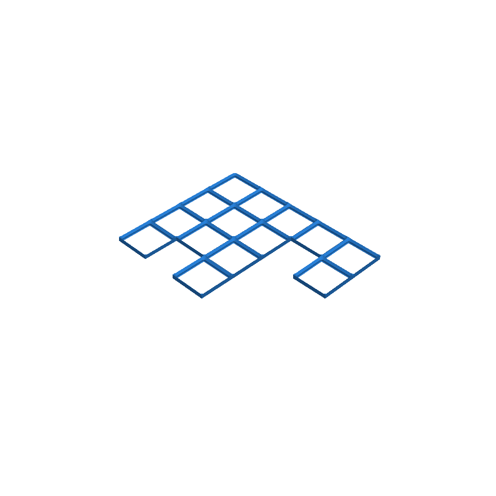 7 × 8 Gridfinity baseplate puzzle interlocking 