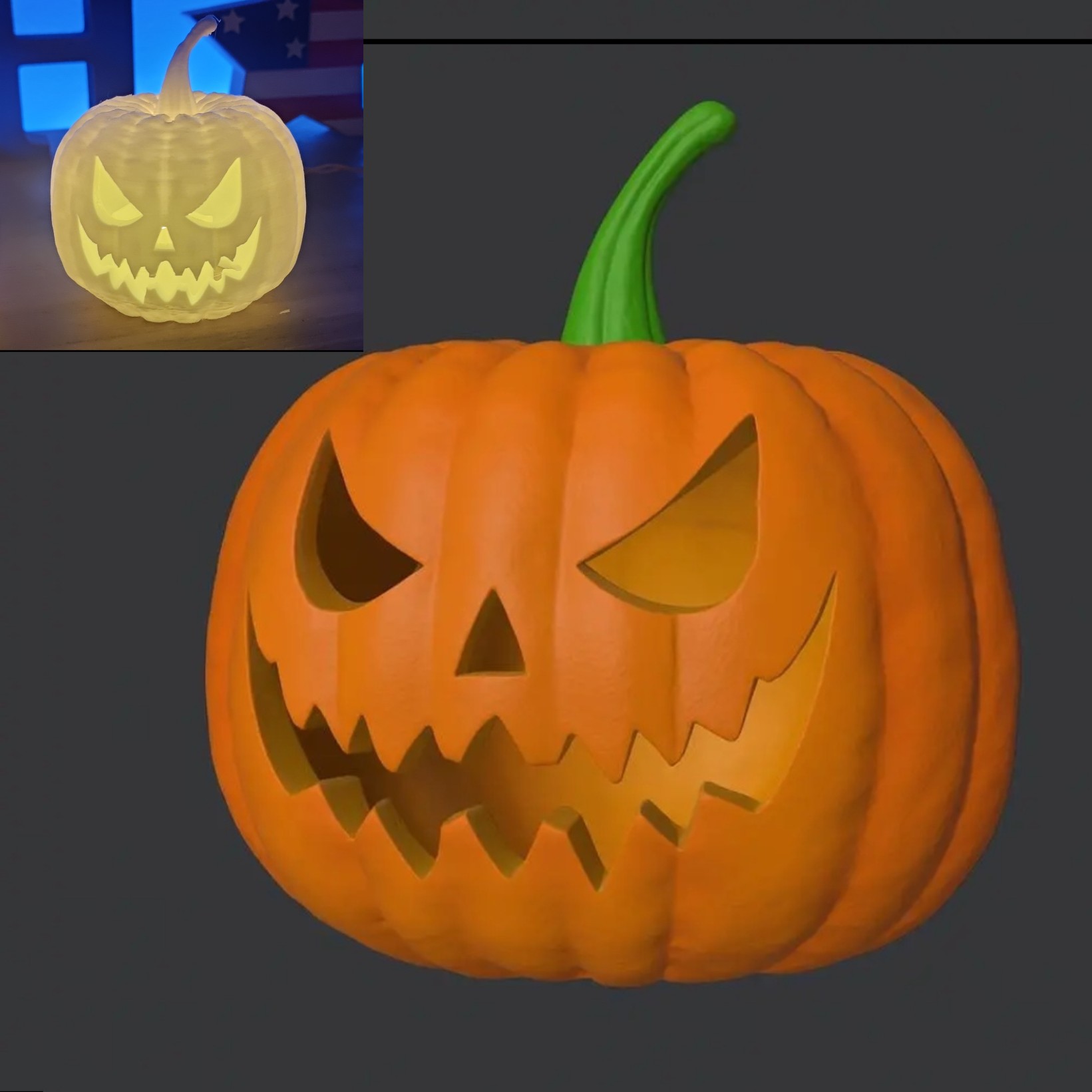 Halloween Pumpkin 2 (Tea Light Ver)