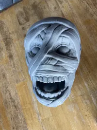MUMMY HEAD WALL MOUNTED HEADPHONES HOLDER - NO SUPPORTS-0