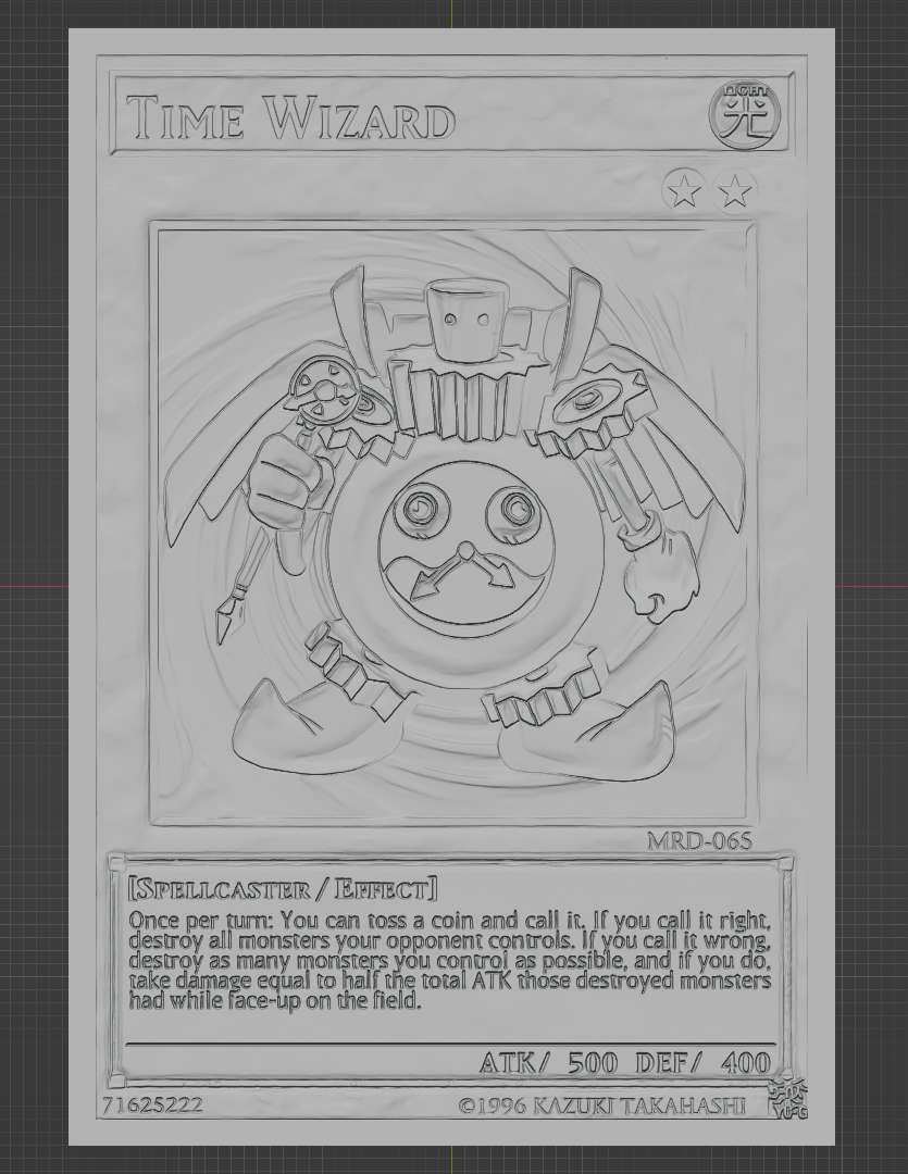 Time wizardYugioh card 3D models download Creality Cloud