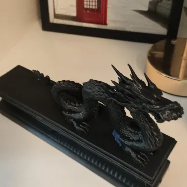 Smoking dragon incense holder-0