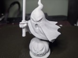 Anime Ghost with Sword on Pumpkin-0