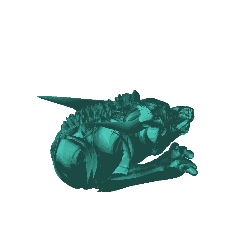 Brinquedo Articulado Dragão Espírito do Rio Kohaku