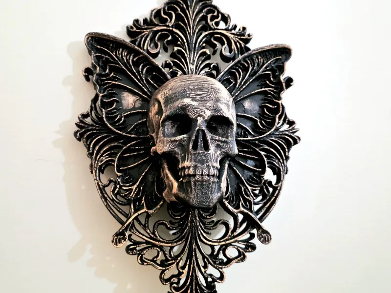 Gothic Fairy Skull - Wall Hang