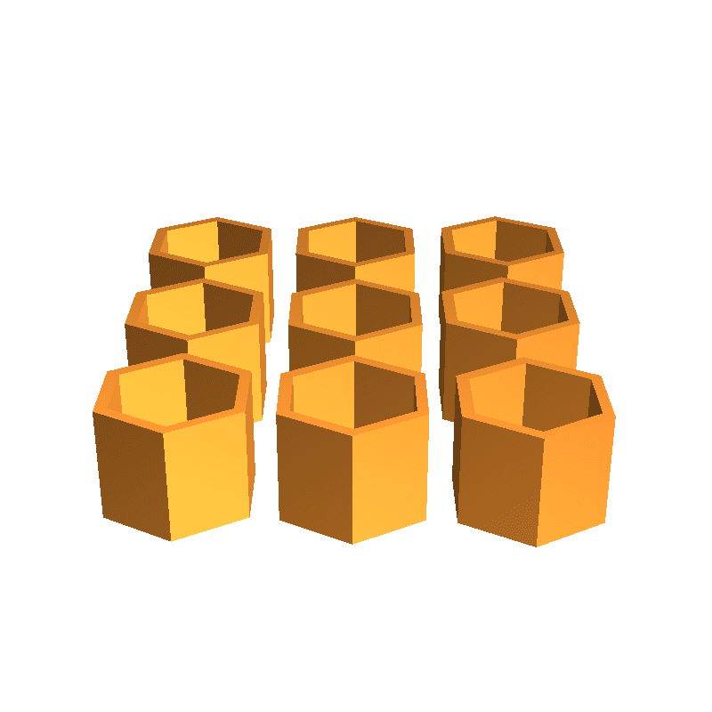 六角形盒子 hexagonal box