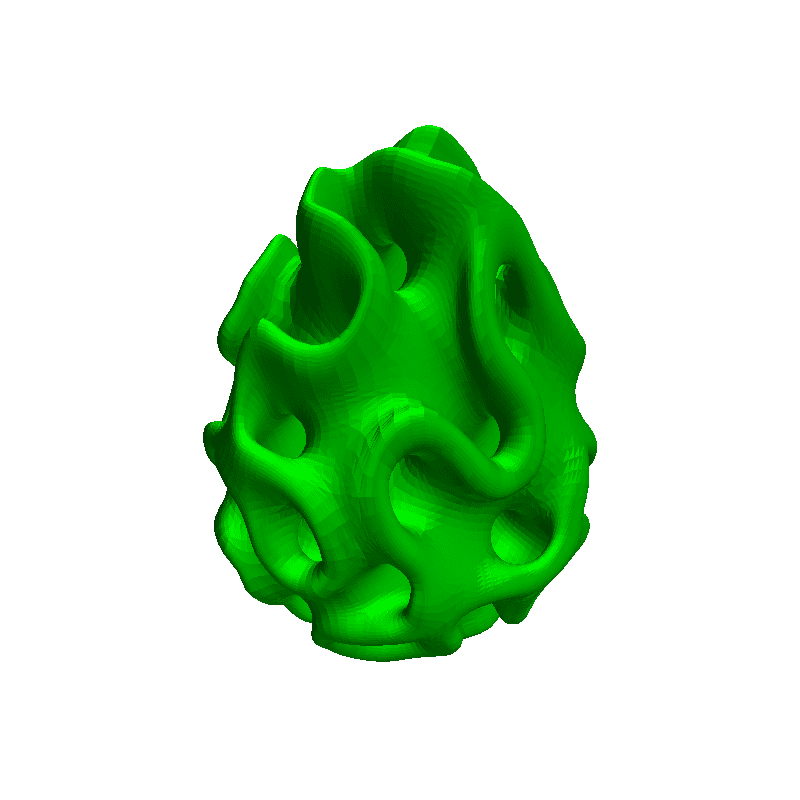 Gyroid Sphere #15 (Egg)
